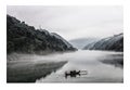 Fog in the Dongjiang Lake Royalty Free Stock Photo